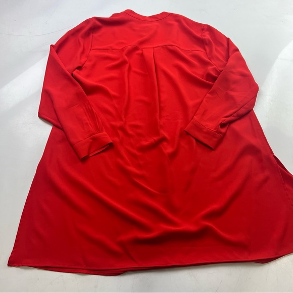 Ann Klein women’s red orange tunic 0X L54-10 - Picture 3 of 5